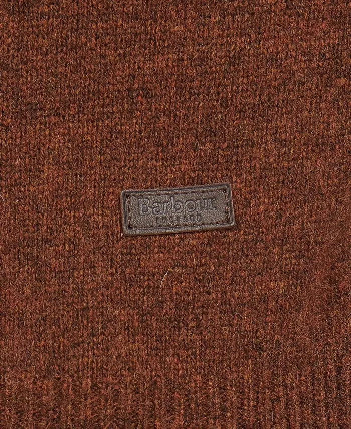 Men Sweaters Barbour Patch Crew Neck Sweater Charcoal