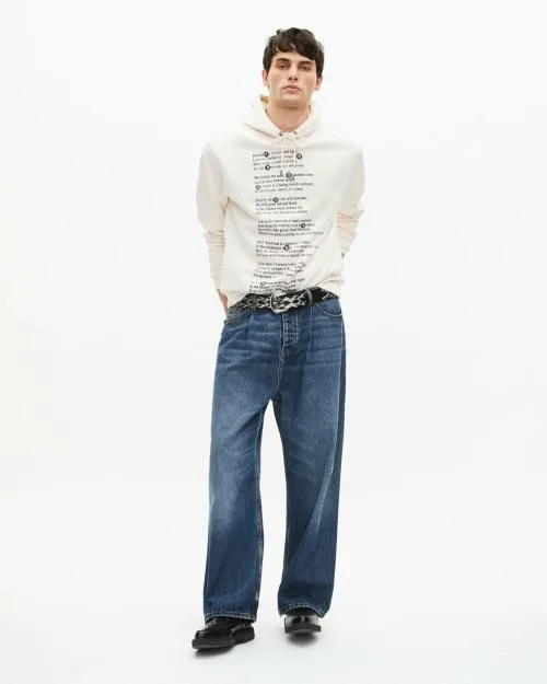 Men Sweatshirts The Kooples Ecru Screen Print Sweatshirt Ecru