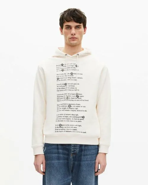 Men Sweatshirts The Kooples Ecru Screen Print Sweatshirt Ecru