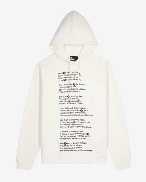 Men Sweatshirts The Kooples Ecru Screen Print Sweatshirt Ecru