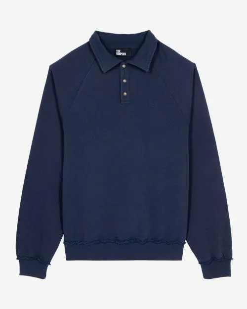 Men Sweatshirts The Kooples Navy Sweatshirt Dark Navy