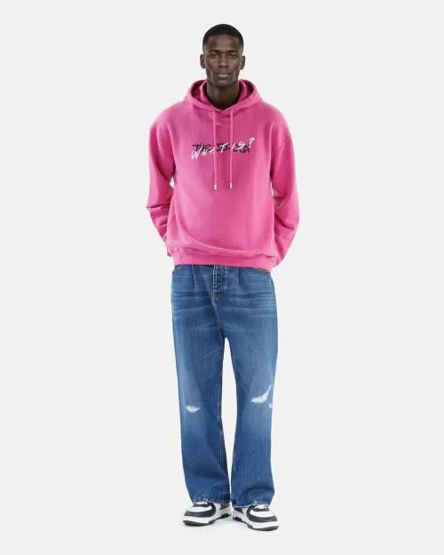 Men Sweatshirts The Kooples Pink What Is Hooded Sweatshirt Fushia