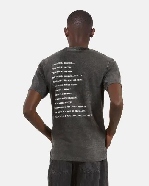 Men Tshirts The Kooples Black What Is TShirt Black Washed