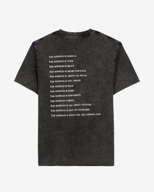 Men Tshirts The Kooples Black What Is TShirt Black Washed