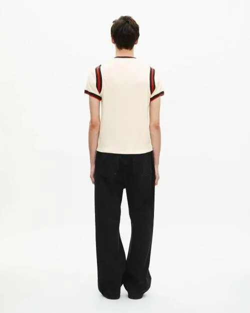 Men Tshirts The Kooples Ecru Logo TShirt Ecru
