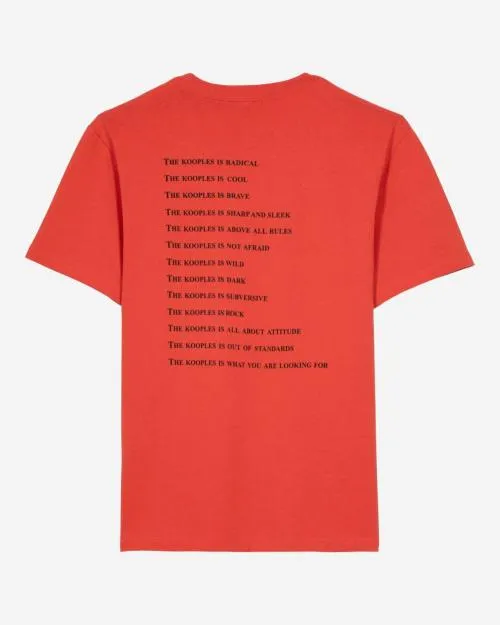 Men Tshirts The Kooples Red What Is TShirt Red