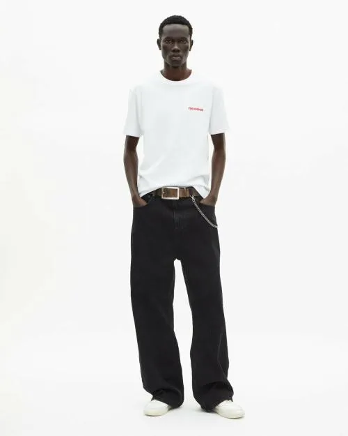 Men Tshirts The Kooples White TShirt With Logo Serigraphy White