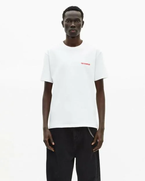 Men Tshirts The Kooples White TShirt With Logo Serigraphy White