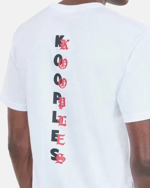 Men Tshirts The Kooples White TShirt With Logo Serigraphy White