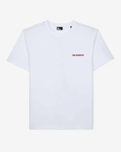 Men Tshirts The Kooples White TShirt With Logo Serigraphy White