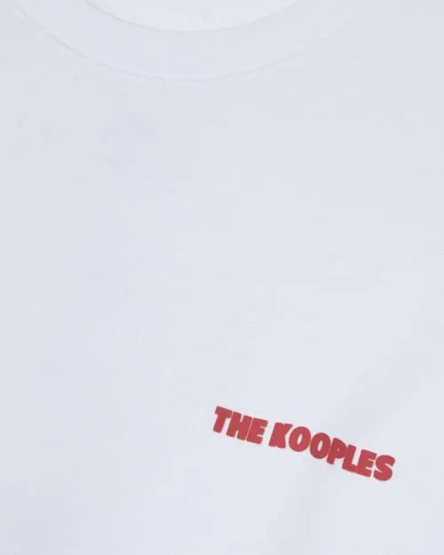 Men Tshirts The Kooples White TShirt With Logo Serigraphy White
