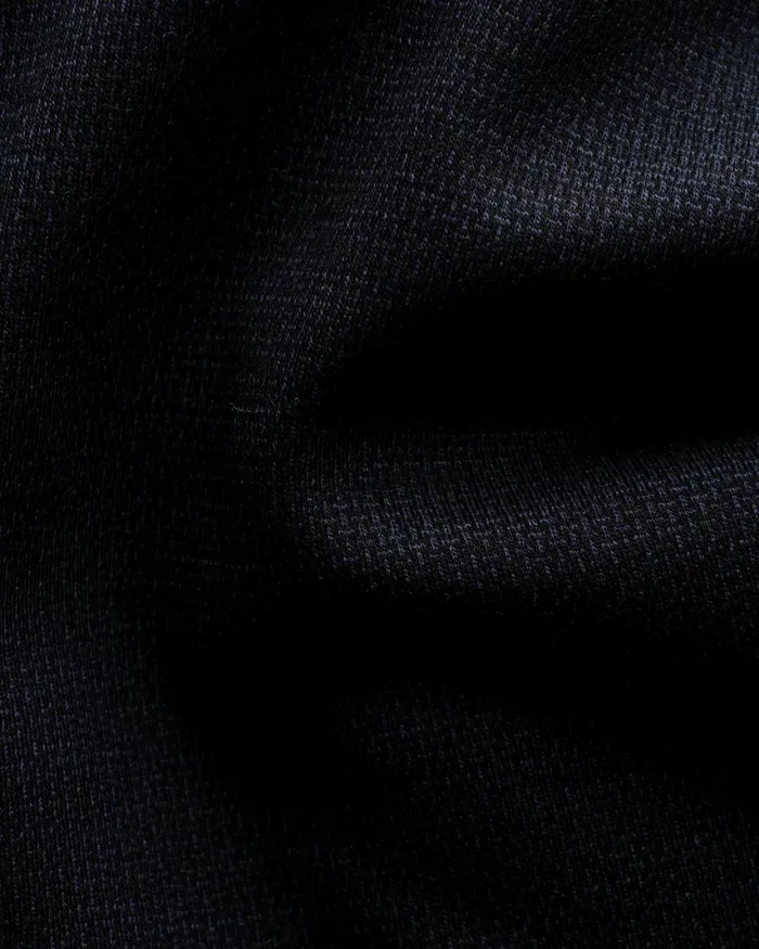 Men TENCEL and Wool Knitted Shirt Blue Eton Dress Shirts Men TENCEL and Wool Knitted Shirt Blue Eton Dress Shirts