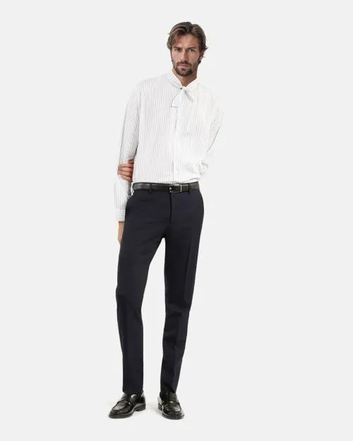 Men Trousers and Jeans The Kooples Blue Houndstooth Suit Pants Navy