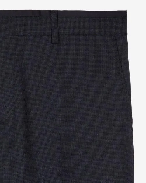 Men Trousers and Jeans The Kooples Blue Houndstooth Suit Pants Navy
