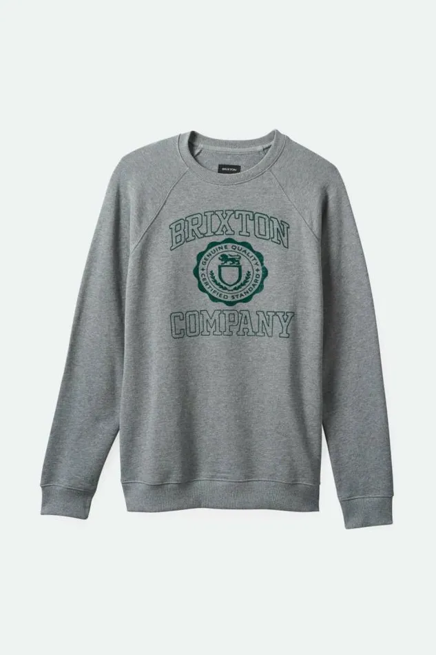 Men University Broken In Crew Heather Greypine Needle Brixton Sweatshirts and Hoodies Men University Broken In Crew Heather Greypine Needle Brixton Sweatshirts and Hoodies