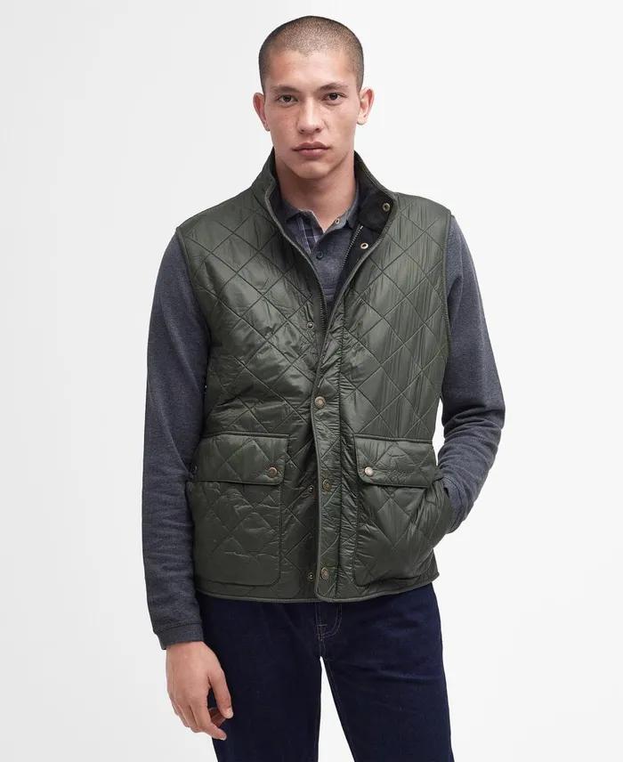 Men Vests Barbour Rosemount Polar Fleece Gilet Navy