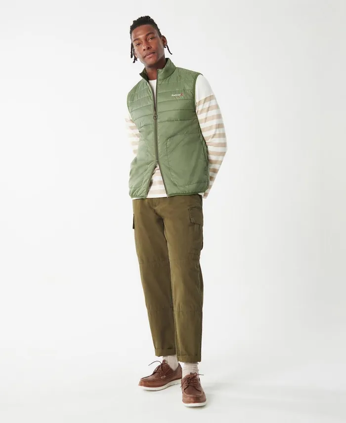 Men Vests Barbour Shoreline Gilet Olivine