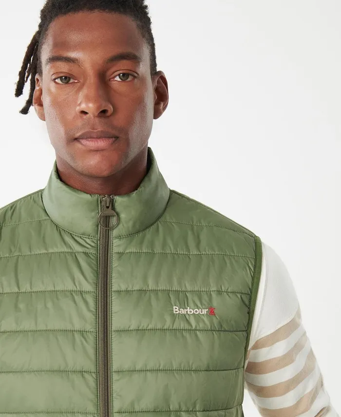 Men Vests Barbour Shoreline Gilet Olivine