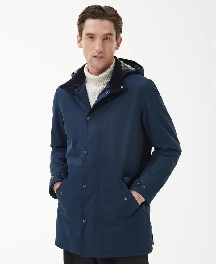 Men Waterproof Jackets Barbour Chelsea Mac Jacket Oliveforest Mist