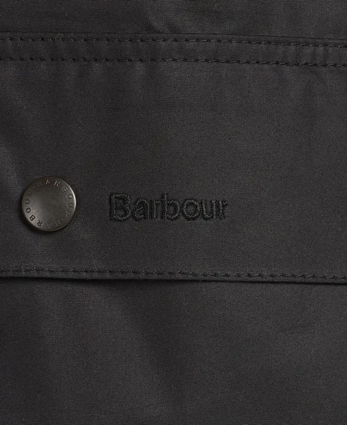 Men Waxed Jackets Barbour Ashby Wax Jacket Black