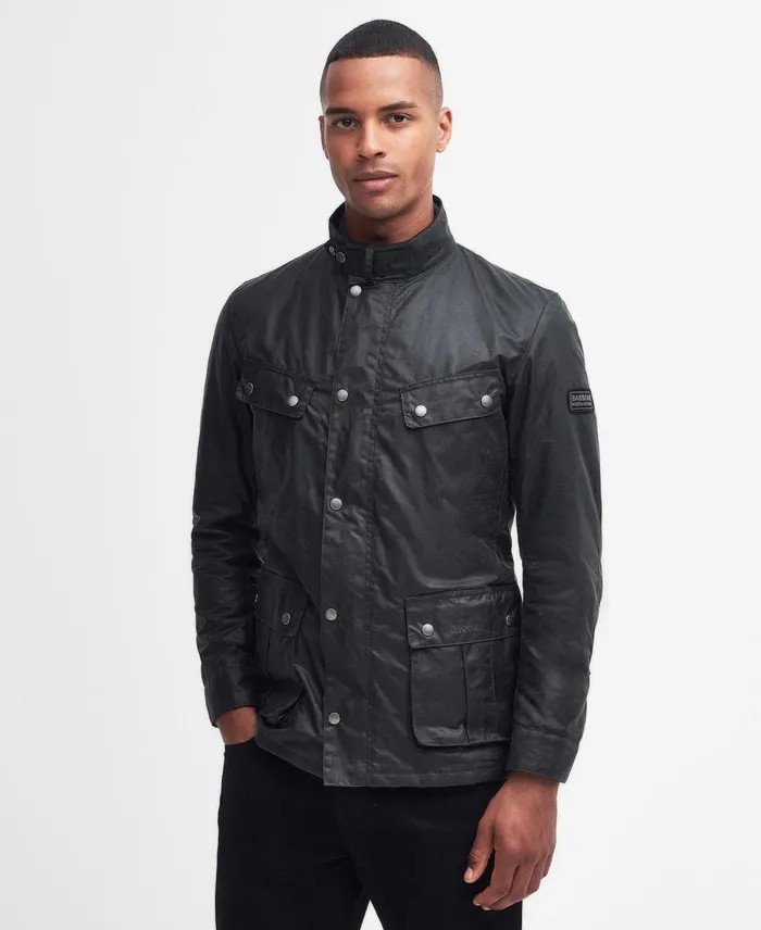 Men Waxed Jackets Barbour BIntl Duke Waxed Jacket Rustic