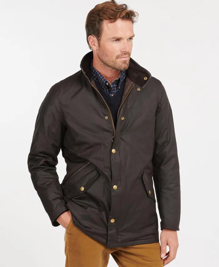Men Waxed Jackets Barbour Prestbury Wax Jacket Olive