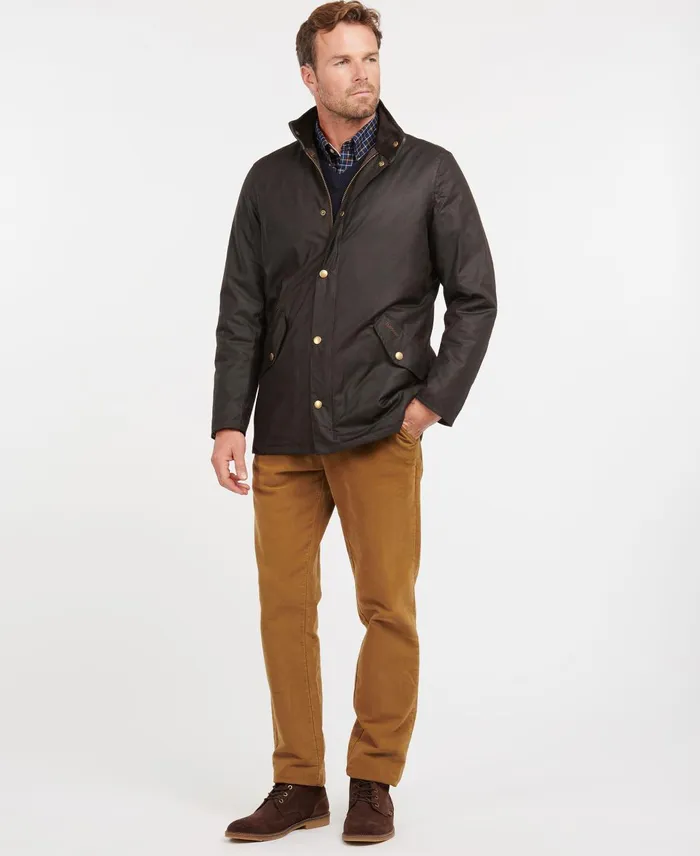 Men Waxed Jackets Barbour Prestbury Wax Jacket Olive