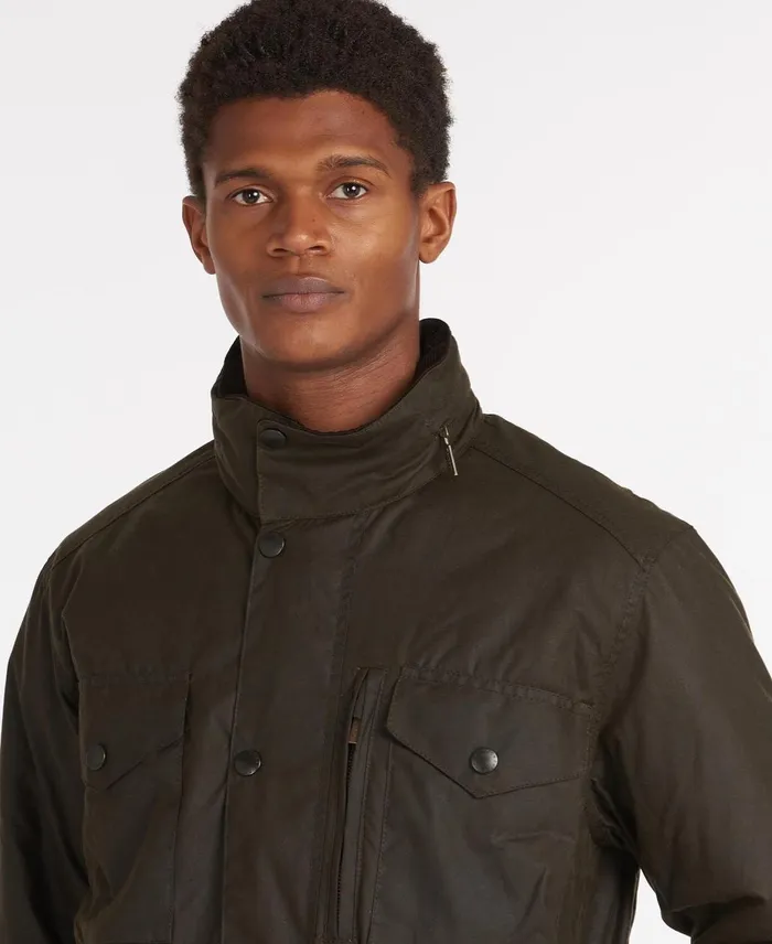 Men Waxed Jackets Barbour Sapper Wax Jacket Olive