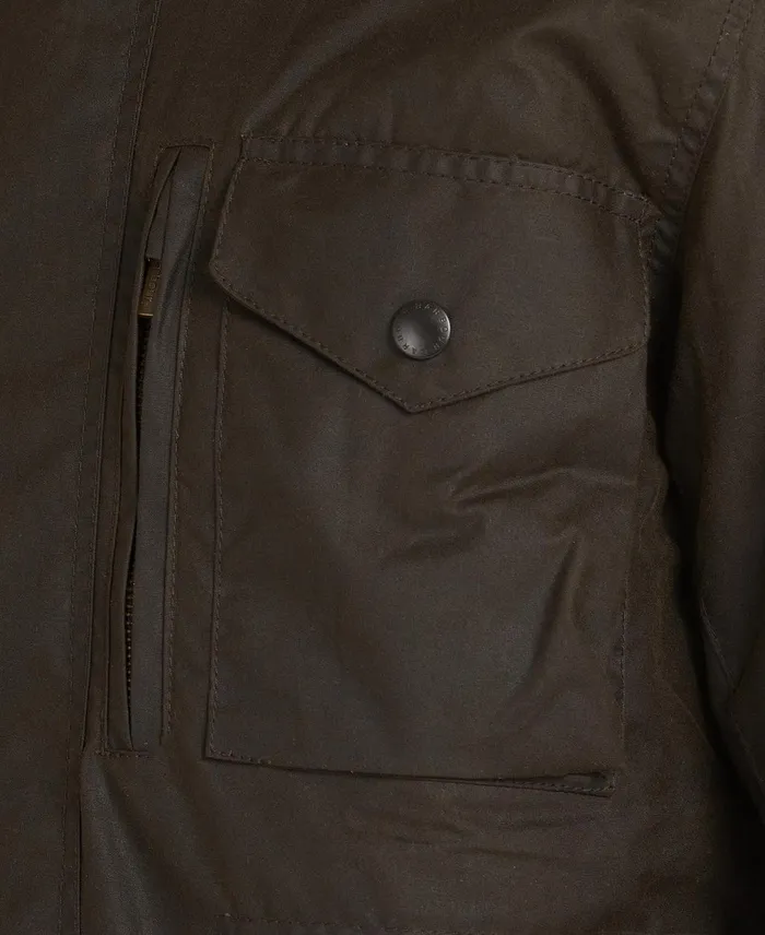 Men Waxed Jackets Barbour Sapper Wax Jacket Olive
