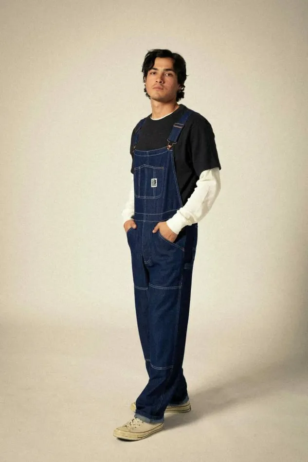 MenWomen Builders Overall Rinse Denim Brixton Pants