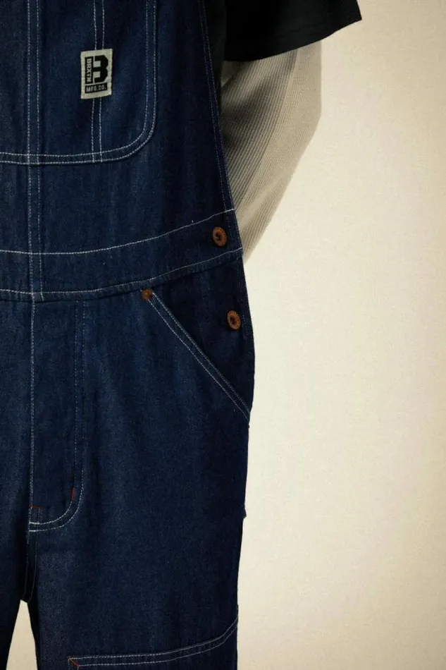 MenWomen Builders Overall Rinse Denim Brixton Pants