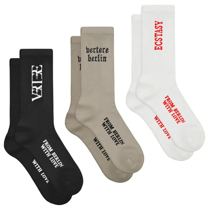 MenWomen SOCKS Vertere Berlin 3PACK TENNIS SOCKS SET 8211 BERLIN ESSENTIALS