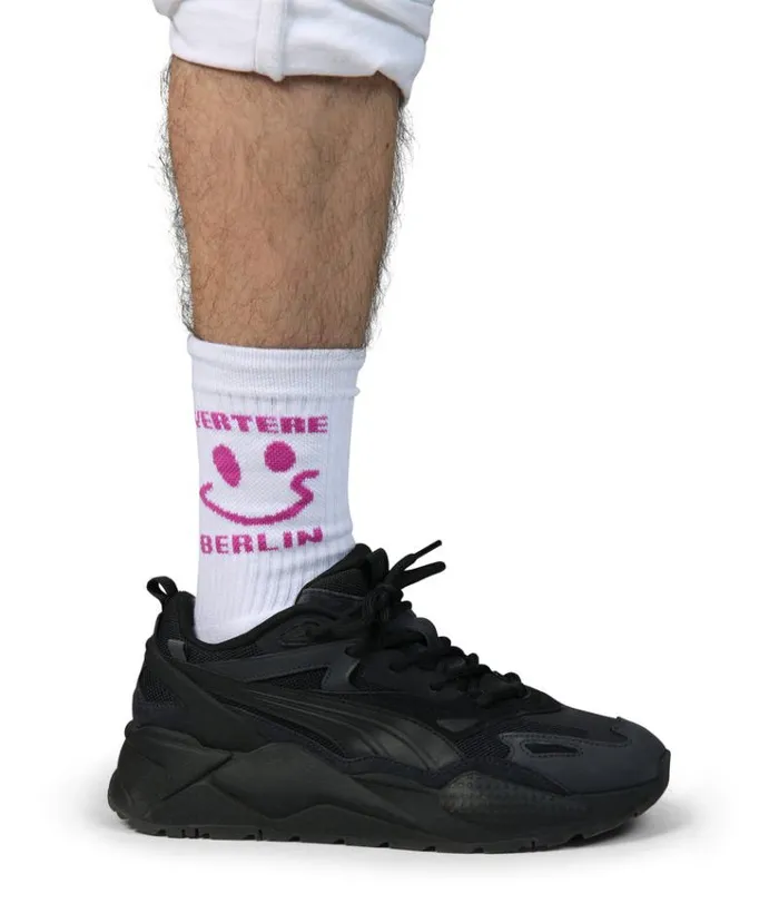 MenWomen SOCKS Vertere Berlin 3PACK TENNIS SOCKS SET 8211 SMILE OF EXTASIA