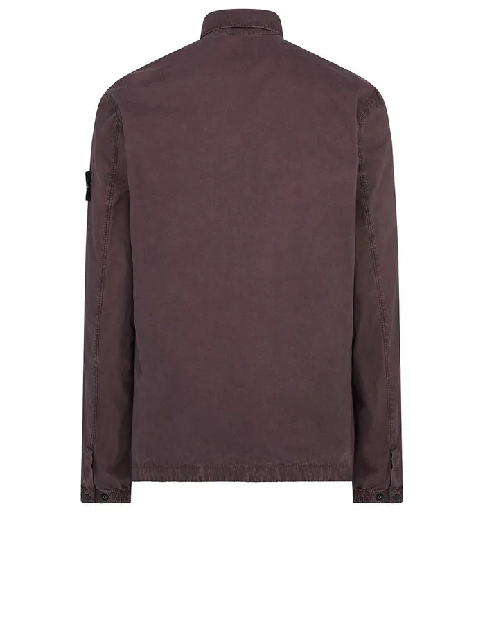 Mens 107Wn TCoOld Overshirt In Violet Stone Island Overshirts