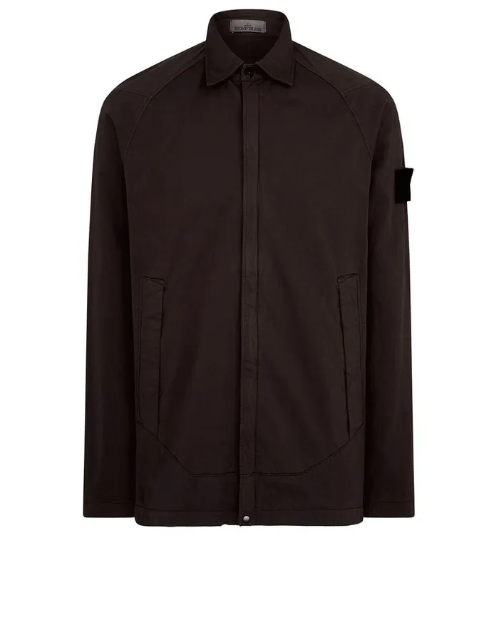 Mens 116F4 Overshirt In Dark Brown Stone Island Overshirts