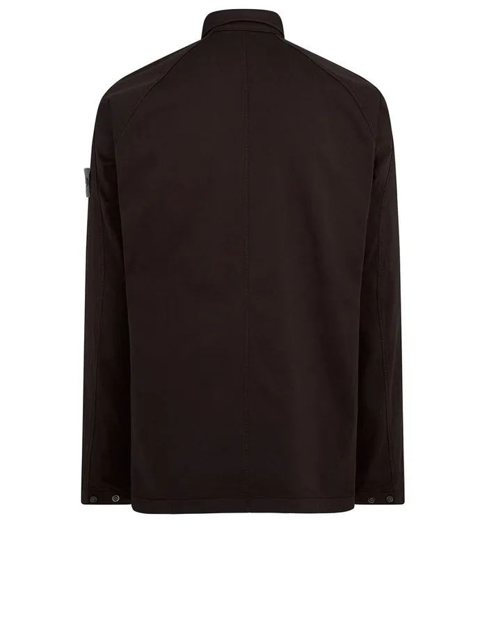 Mens 116F4 Overshirt In Dark Brown Stone Island Overshirts