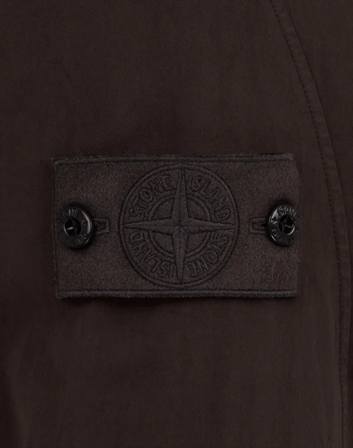 Mens 116F4 Overshirt In Dark Brown Stone Island Overshirts