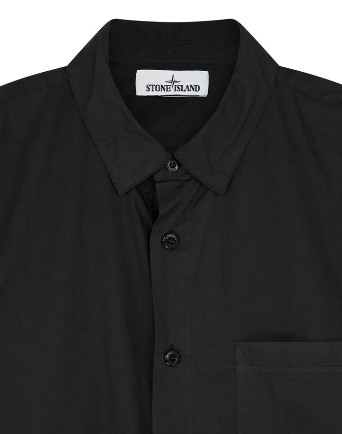 Mens 12501 LongSleeve Shirt In Black Stone Island Shirts