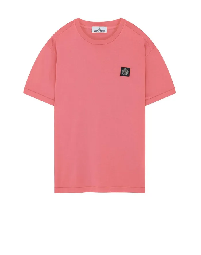 Mens 24113 Short Sleeve TShirt In Pink Stone Island TShirts
