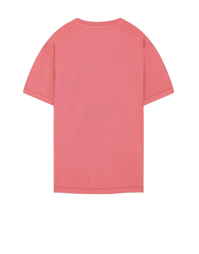 Mens 24113 Short Sleeve TShirt In Pink Stone Island TShirts