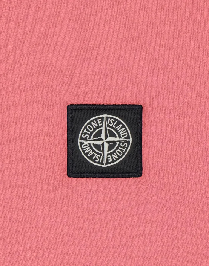 Mens 24113 Short Sleeve TShirt In Pink Stone Island TShirts