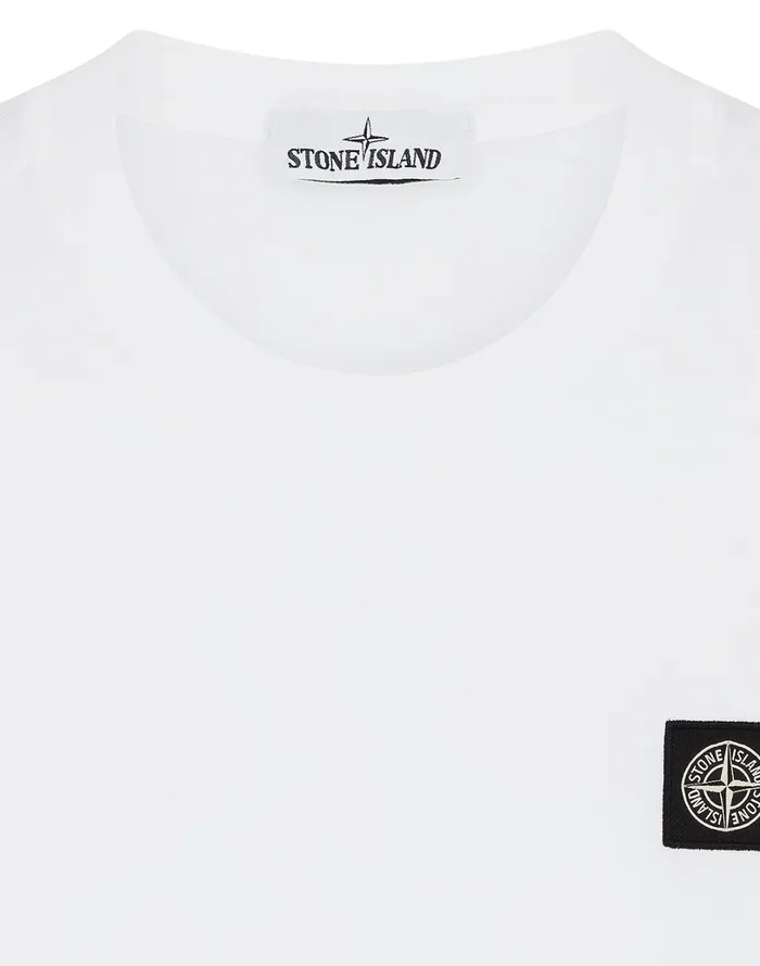 Mens 24113 TShirt In White Stone Island TShirts