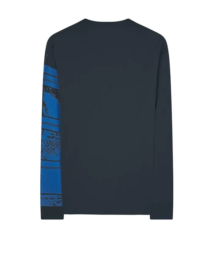 Mens 2Ml85 Mural Part 1 LongSleeve TShirt In Black Stone Island TShirts