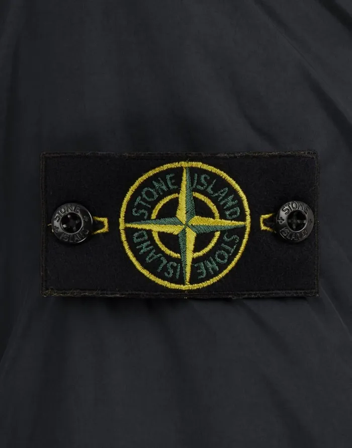 Mens 40423 Garment Dyed Crinkle Reps Ny With PrimaloftTc Hooded Blouson In Charcoal Stone Island Coats 038 Jackets