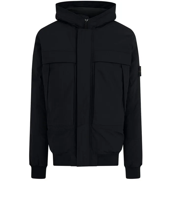 Mens 40826 Micro Reps Hooded Down Jacket In Black Stone Island Coats 038 Jackets Mens 40826 Micro Reps Hooded Down Jacket In Black Stone Island Coats 038 Jackets