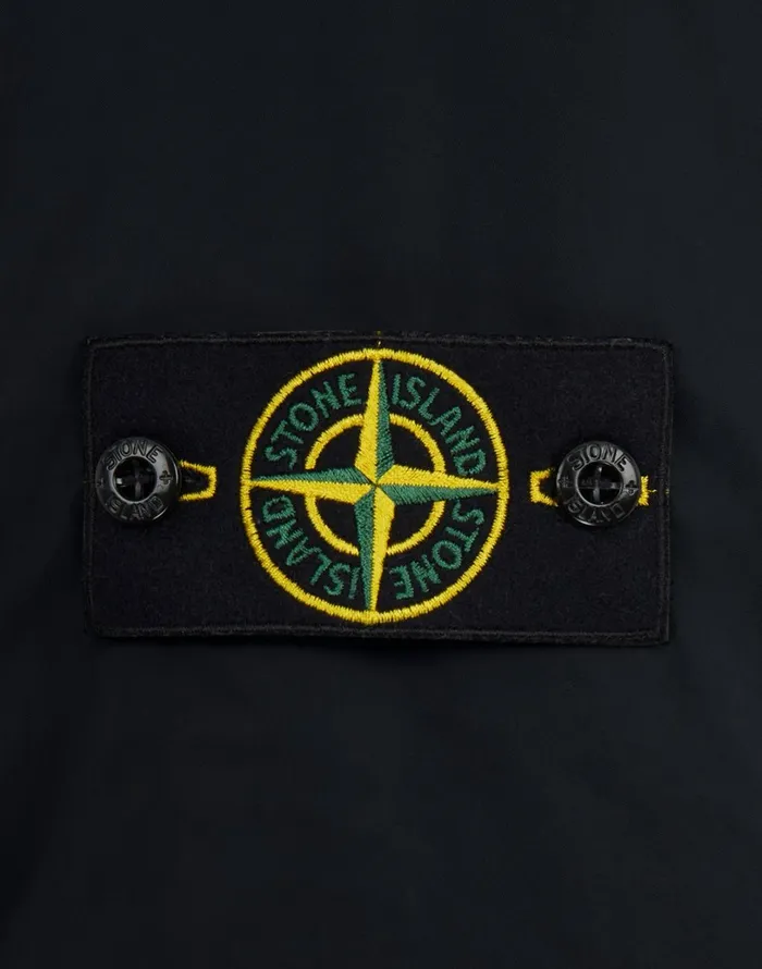 Mens 40826 Micro Reps Hooded Down Jacket In Black Stone Island Coats 038 Jackets