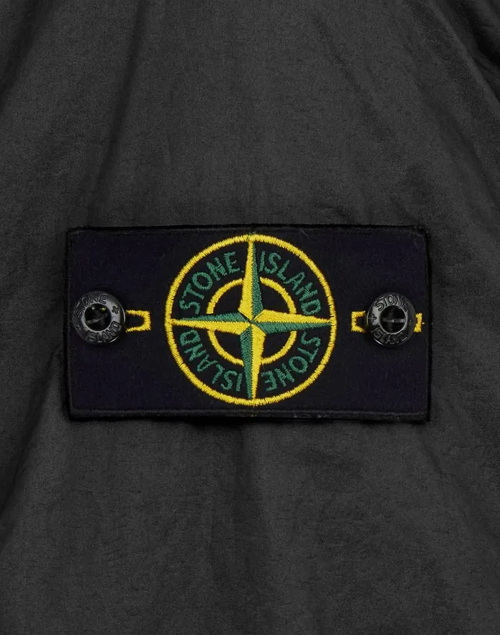 Mens 43035 Lamy Flock Hooded Jacket In Black Stone Island Coats 038 Jackets