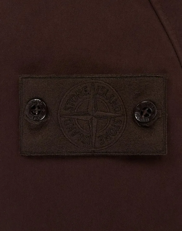Mens 440F1 Raso Gommato Double Ghost Piece With Detachable Lining Trench Coat In Dark Brown Stone Island Coats 038 Jackets