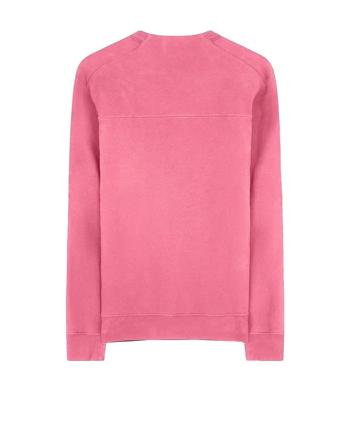 Mens 60820 Crewneck Sweatshirt In Pink Stone Island Sweatshirts