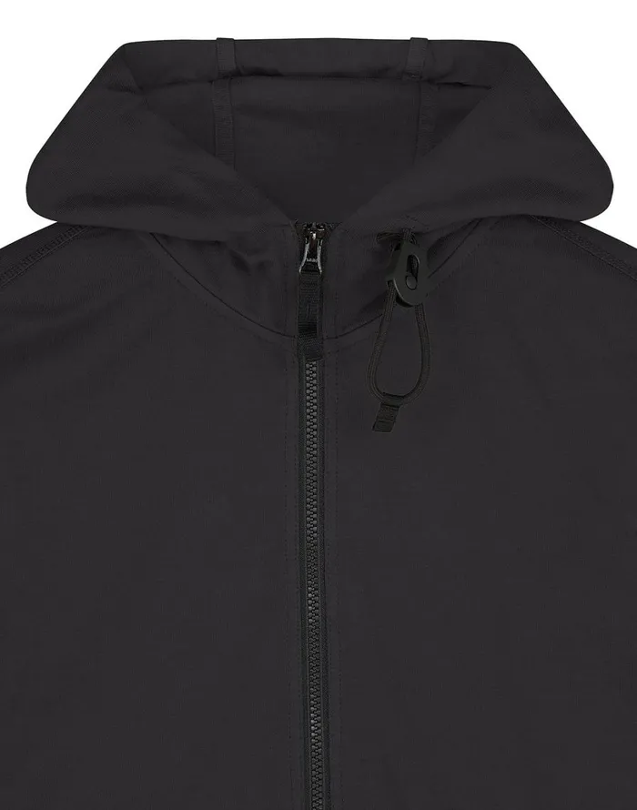 Mens 61150 Hooded Full Zip Sweatshirt In Black Stone Island Sweatshirts
